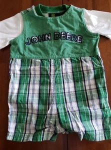 John Deere Overall shorts set